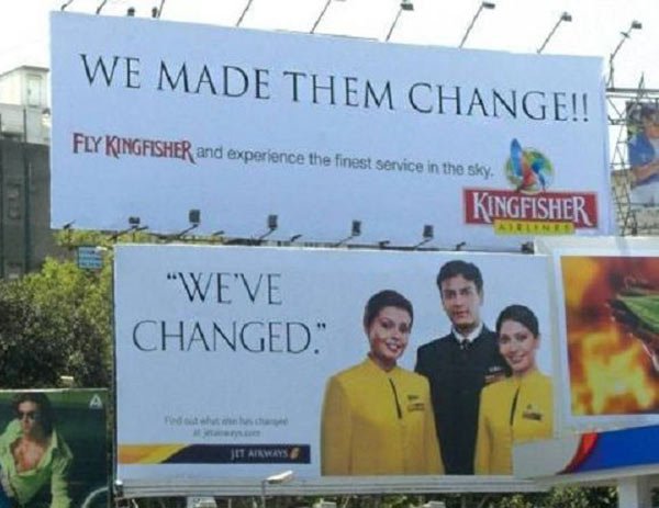 Kingfisher And Jet Airways - Helping Hands