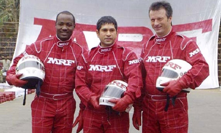 Steve Waugh And Brian Lara : MRF Tyres