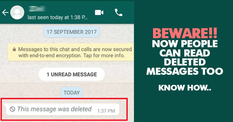 Deleted WhatsApp Messages Can Be Read With A Simple Hack. Here’s How To Do It