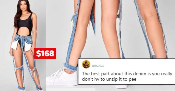These 'Extreme Cut Out' Jeans Cost $168, But At Least They Have
