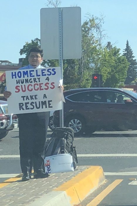 Homeless Guy Distributes Resume For Job, Gets Offers From Google, Netflix