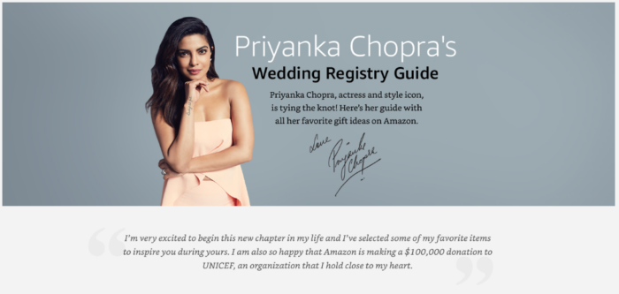 A Perfect Marketing Gimmick? Priyanka Chopra Shares Her Wishlist On Amazon For Her Marriage