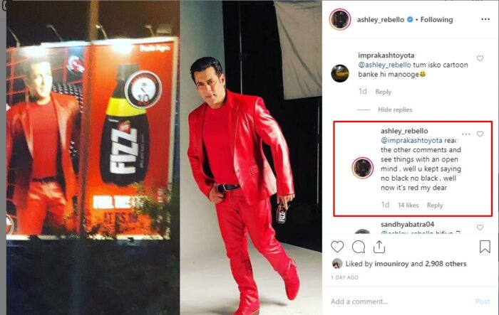 Salman Khan Turns Red For A Brand Promotion, User Trolls The Designer 'Isko Cartoon Bana Ke Hi Manogi'