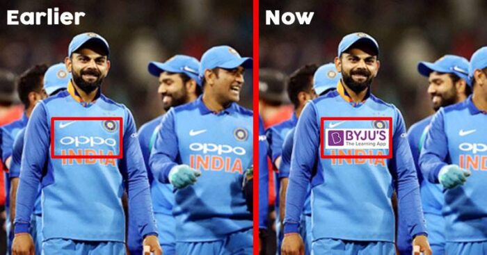 byju's india cricket jersey