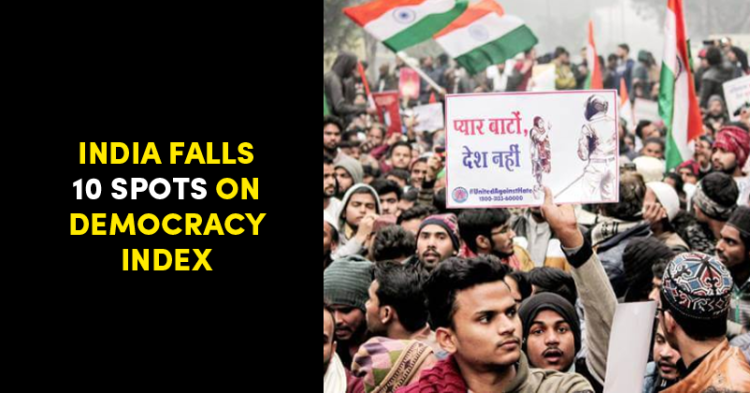 India Drops 10 Spots On The Democracy Index. See Why