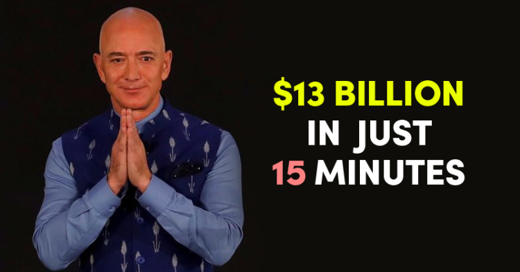 Jeff Bezos Adds $13 Billion Net Worth In Just 15 Mins. Here's How