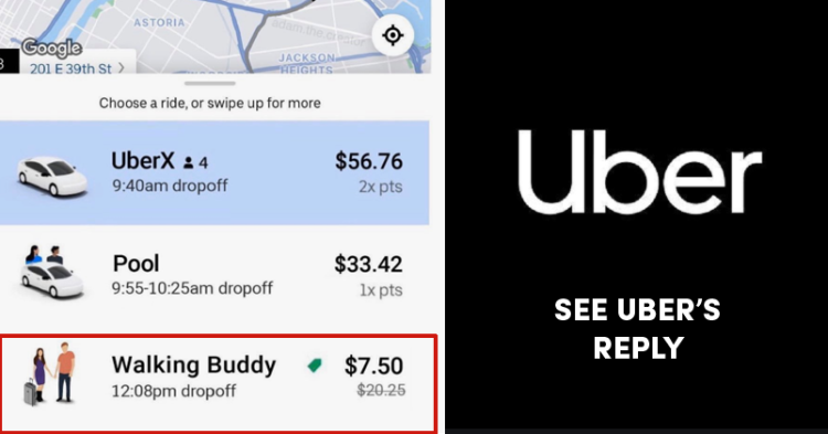 Uber's Reply On Walking Buddy Option Goes Viral On Social Media