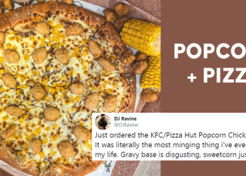 KFC & Pizza Hut Create A 'Popcorn Chicken Pizza'; Netizens Are Craving For It