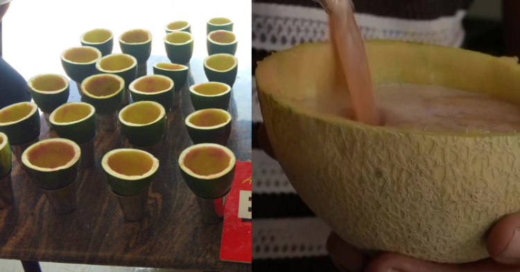 Indian Juice Vendor Goes Viral For Serving Juice In Fruit Shells