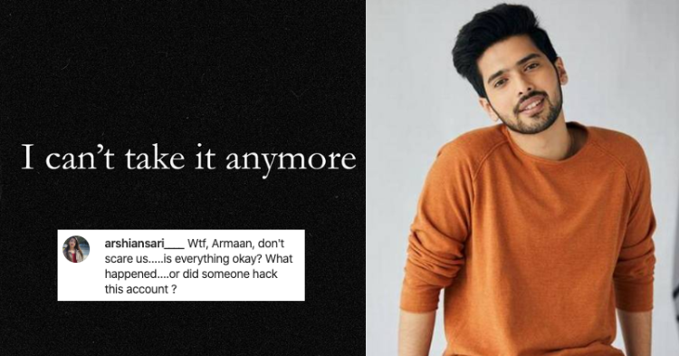 Armaan Malik’s Instagram Posts Made Fans Worried; What Followed Looks Like Clever Marketing