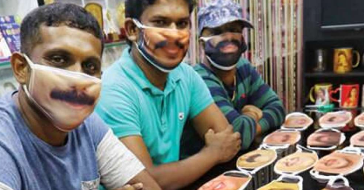 Marketing Level: Photographer Goes Viral For Selling Customised Masks With Faces