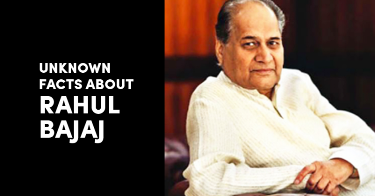 5 Facts About Rahul Bajaj That You Are Probably Unaware About