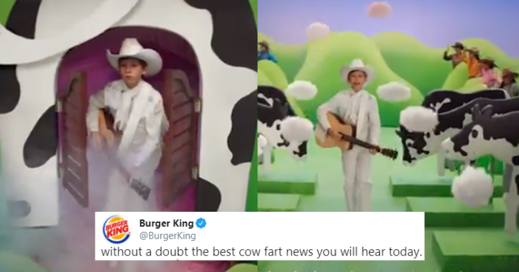 Burger King Promotes Sustainability Campaign With Cow Farts