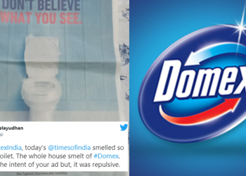 Domex Puts Front-Page Ad On Newspaper Which Smells Like A Cleaned Toilet!