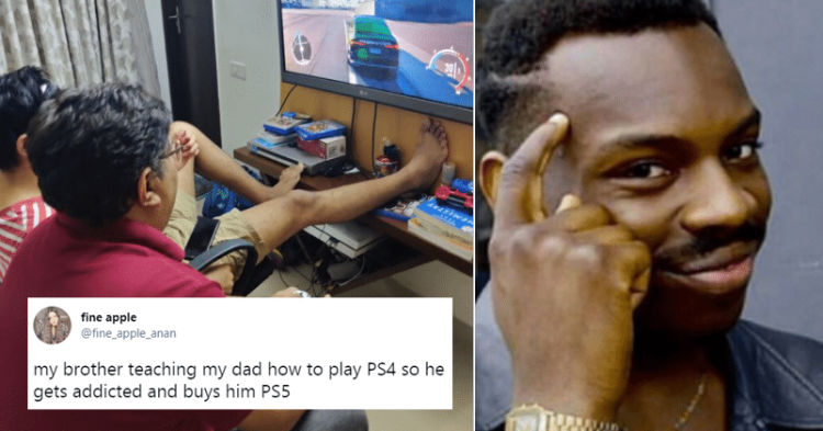 Son Teaches Dad To Play PS4 So He Gets 'Addicted' & Buys Him A New PS5 Genius!