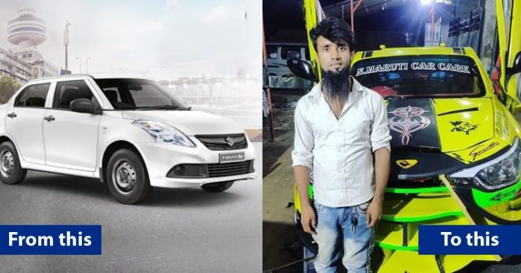 Assam Man Modifies An Old Maruti Swift Into Lamborghini In Just Rs 6.2 Lakhs