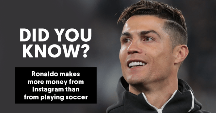 Reasons Why Cristiano Ronaldo Makes More Money Off Instagram Than Football