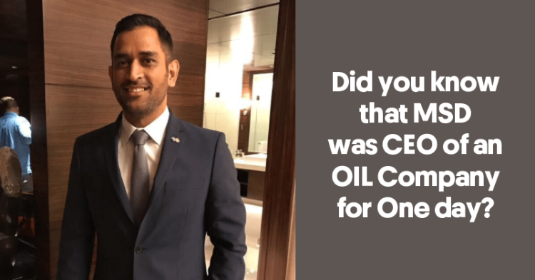 When MS Dhoni Became A CEO For One Day