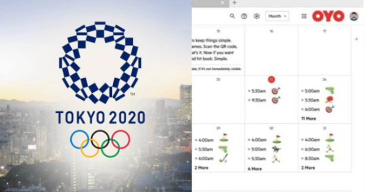 Get The Olympic Itinerary In Your Device's Calendar With OYO