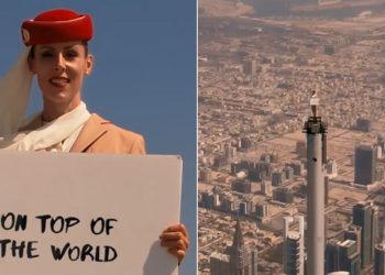 Emirates Shoots Ad Film On Top Of Burj Khalifa, Video Goes Viral