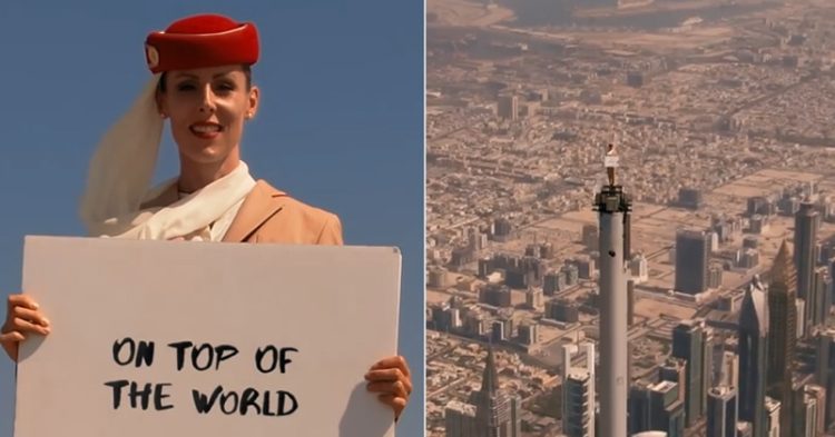 Emirates Shoots Ad Film On Top Of Burj Khalifa, Video Goes Viral