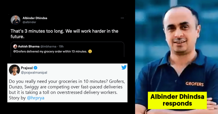 Grofers CEO Responds To Flak He Received For 10-Minute Delivery Policy