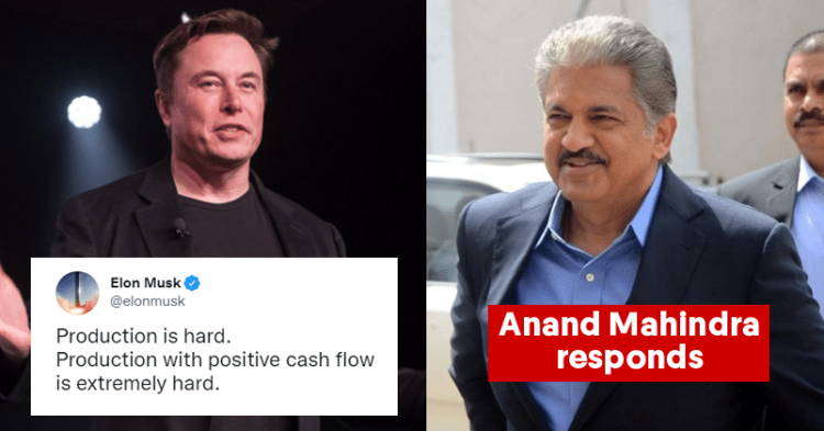 Anand Mahindra Responds To Elon Musk's "Car Production Is Hard" Tweet