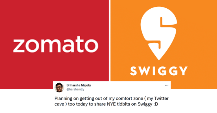 The Fun Twitter Banter Between Swiggy and Zomato CEOs On New Year's Eve