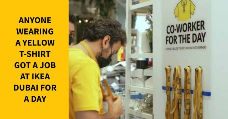 IKEA Hires Anyone Wearing Yellow T-Shirt To Be 'Co-Worker For The Day' For Sale Season