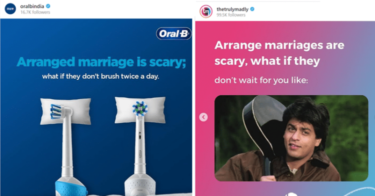 How Brands Reacted On Hilarious 'Arranged Marriages Are Scary....' Trend On Instagram