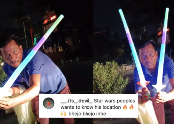 Man Selling 'Star Wars' Light Sword Goes Viral On Social Media