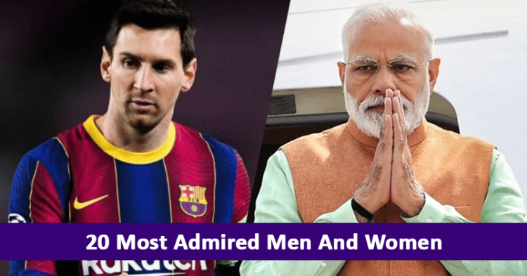 20 Most Admired Men & Women Acc. To YouGov List 2021