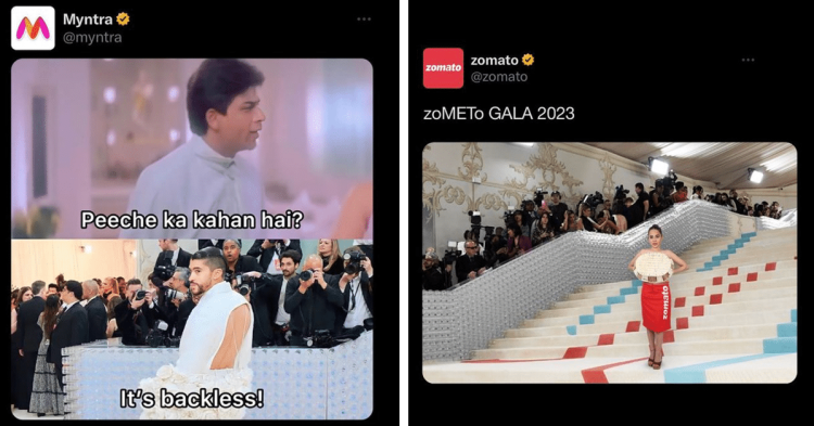 Here Is How Brands Reacted To MET Gala Moments Of 2023