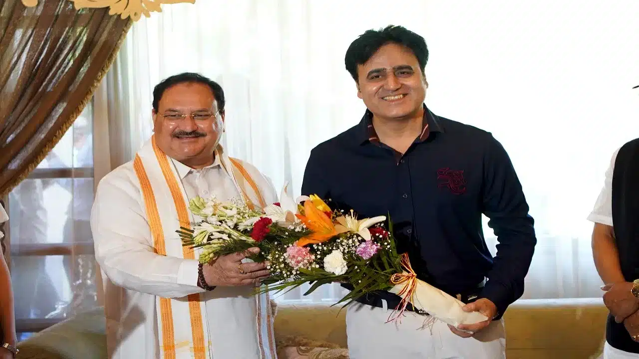 BJP National President Sh. J.P. Nadda Met Entrepreneur Dr. Sanjeev Juneja At His Residence