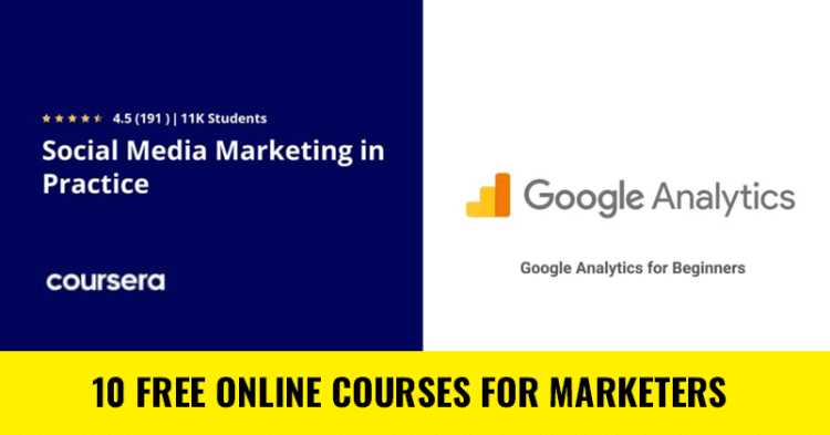 10 Free Online Courses For Marketers