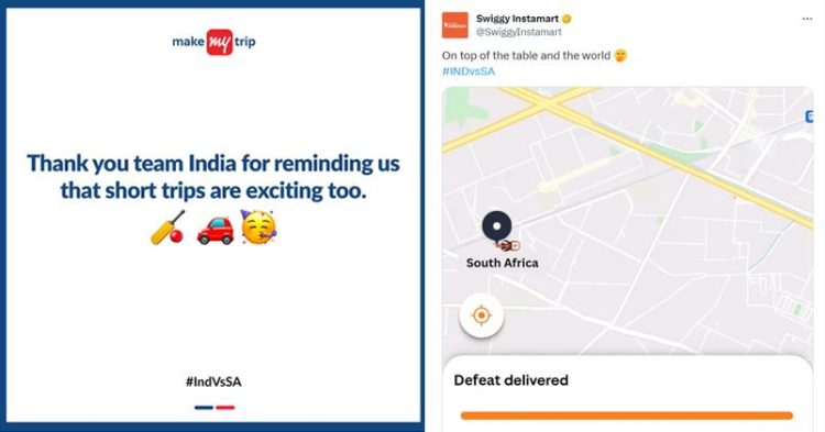 Brands Are Marked India's Victory Against South Africa With A Creative Celebration