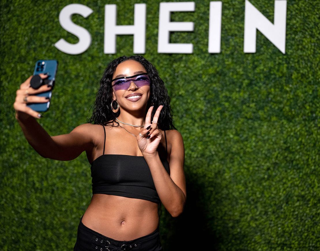 Tinashe attending a Shein festival in Los Angeles in May
