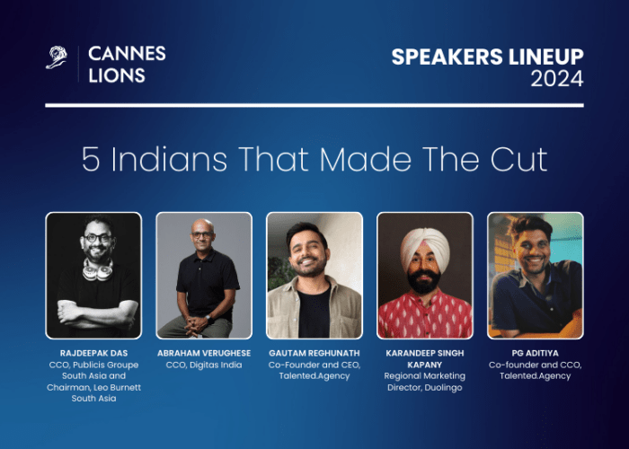 Cannes Lions 2024: Five Indian Advertising & Marketing Professionals To Take The Center Stage As Speakers