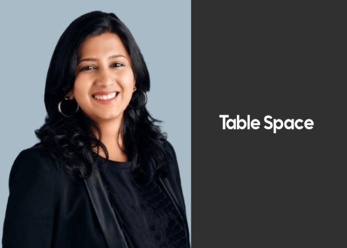 Table Space Appoints Megha Agarwal As Chief Marketing Officer