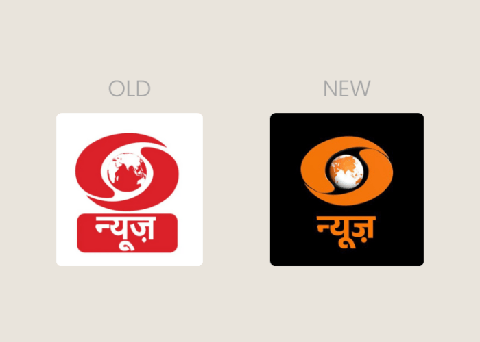Doordarshan Changes The Colour of DD News Channel Logo
