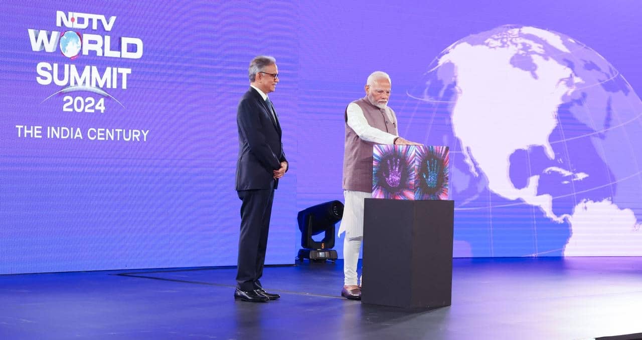 PM Narendra Modi Launches New Global News Channel 'NDTV World'