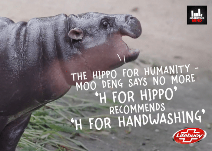 MullenLowe Lintas Makes Baby Hippo Moo Deng Preach ‘H For Handwashing’ In Lifebuoy’s Latest Campaign