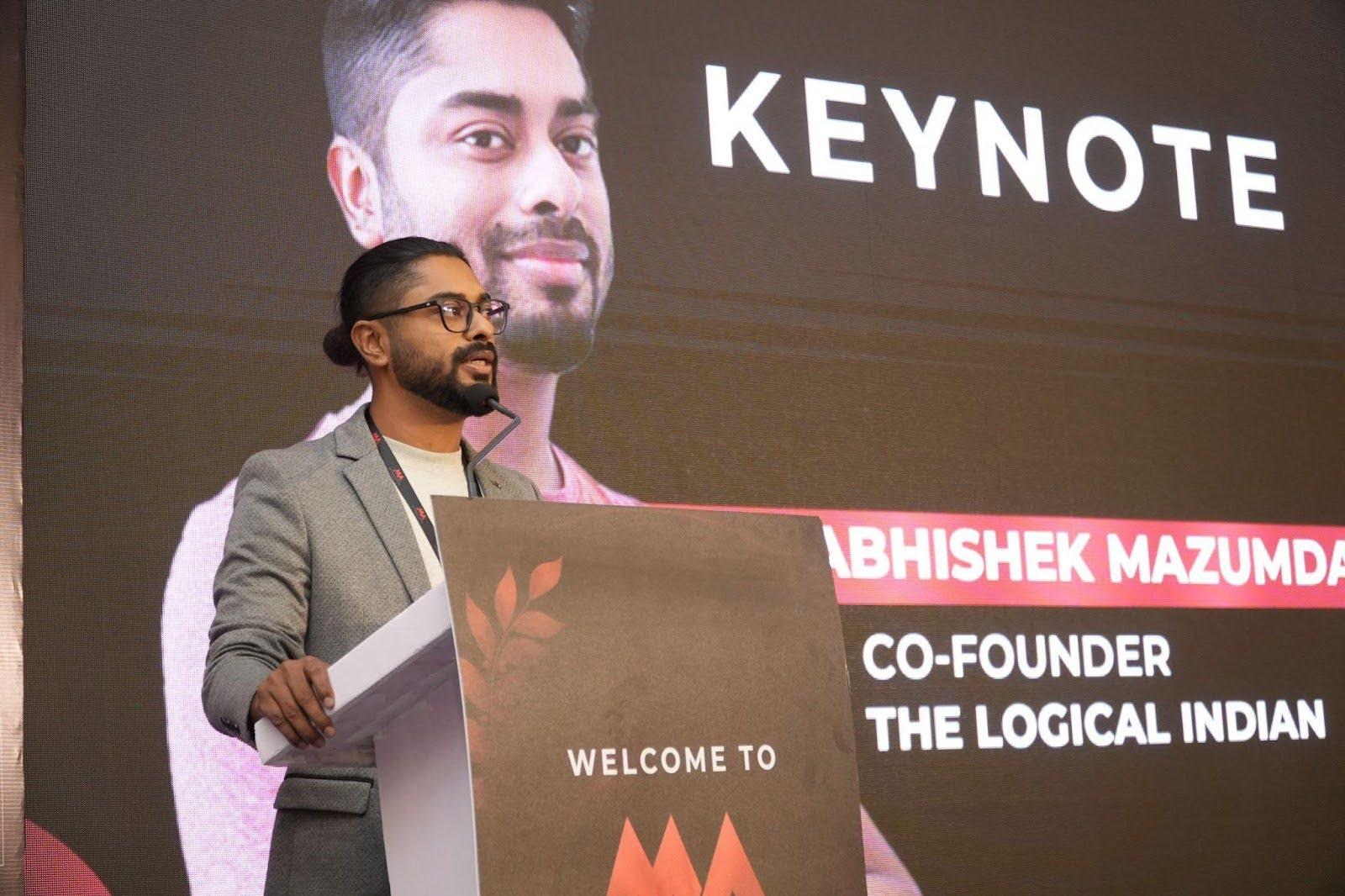 Keynote by Abhishek Mazumdar, Co-Founder, The Logical Indian