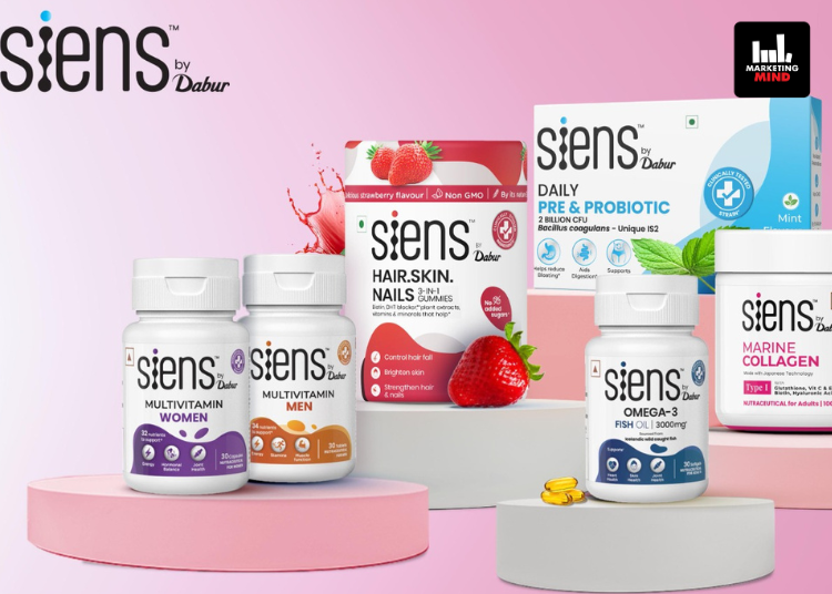 Dabur Siens, digital-first wellness brand, nutraceuticals market, marine collagen supplements, gut health products, D2C wellness range, Smerth Khanna, Pratyush Gupta, clean-label supplements, e-commerce health products Dabur Launches Siens, Its first Digital-First Wellness Brand