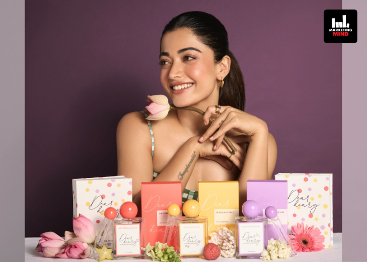 Rashmika Mandanna, Dear Diary, fragrance brand, personal olfactory journey, Indian heritage, The PCA Companies, National Crush, Irreplaceable, Controversial, Crystal Wood, perfume launch Rashmika Mandanna Launches ‘Dear Diary’, A Fragrance Brand Rooted In Memory
