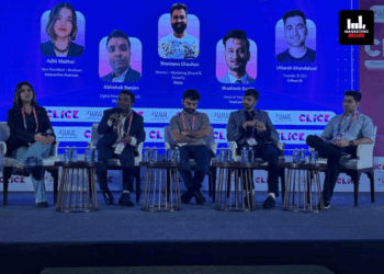 AI Creativity, Digital Advertising, Storytelling, Personalisation, Content Marketing, CLICK 2025, DS Group, Infloso, Noise, OneCard, Aditi Mathur, Abhishek Ranjan, Utkarsh Khandelwal, Shantanu Chauhan, Shashank Gupta From Efficiency To Emotion: How Brands Are Using AI To Scale Creativity
