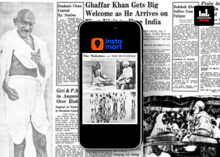 Instamart Delivers The Hindu 1969 Edition Marking Mahatma Gandhi’s 100th Birth Anniversary