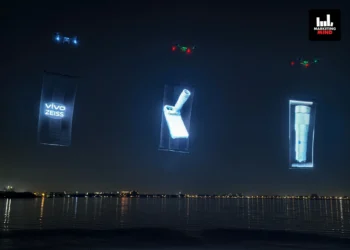 vivo Lights Up Hyderabad Skyline with Flying LED Experience for X300 Ultra and X300 FE Launch